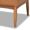 Baxton Studio Arvid Mid-Century Tan Faux Leather and Walnut Brown Finished 2-PC Wood Dining Nook Banquette Set 175-10837-Zoro - alternate 5